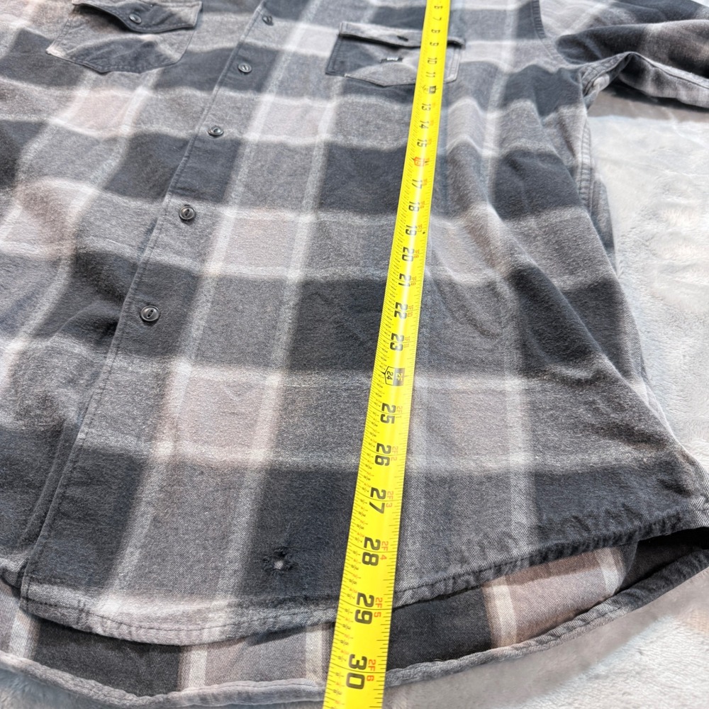 DC Shoes Mens Flannel Shirt Plaid Long‎ Sleeve Button Up Size XL TG G XG - Picture 6 of 7